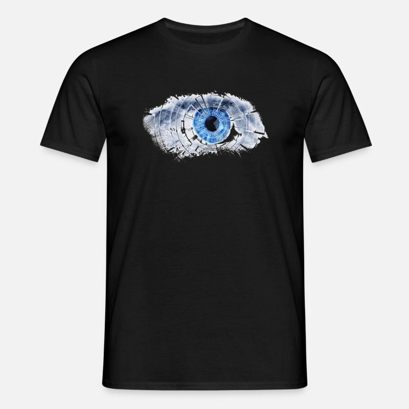 Machineye - Männer T-Shirt - Schwarz