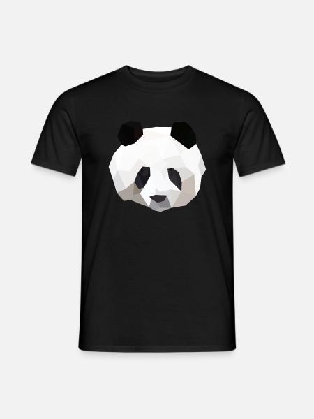 panda - T-shirt homme - noir