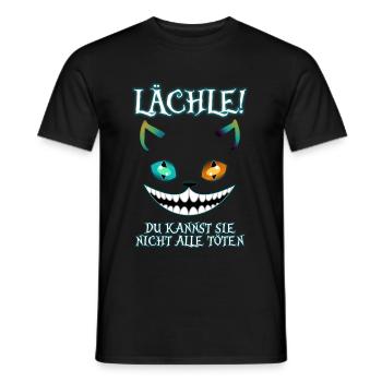 Souriez, vous ne pouvez pas tous les tuer - T-shirt homme - noir - Devant - AI Model Male 178 light (178cm)