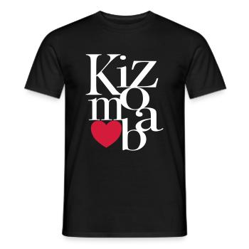 Kizomba Art - Kizomba Dance Shirt - Men's T-Shirt - black - Front - AI Model Male 178 light (178cm)