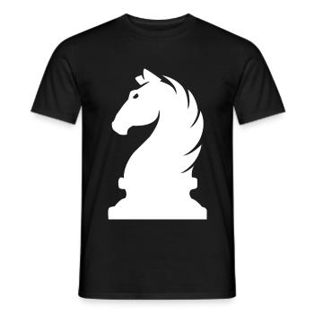 Joueur d’échecs Springer joueur d’échecs - T-shirt homme - noir - Devant - AI Model Male 178 light (178cm)