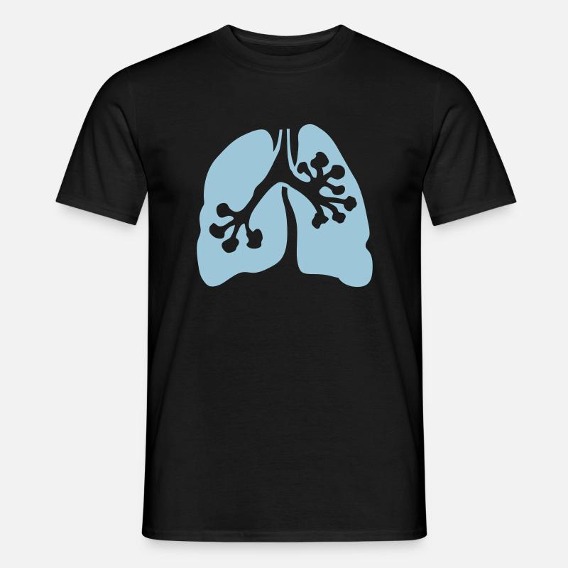 Lunge 1 2 - Männer T-Shirt - Schwarz
