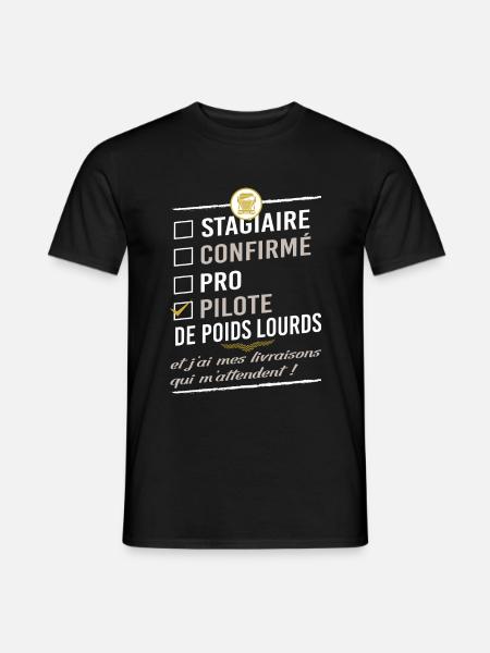 LKW-Fahrer - LKW-Fahrer - Männer T-Shirt - Schwarz