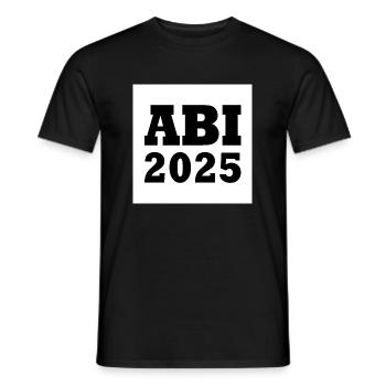Abi 2025 - Männer T-Shirt - Schwarz - Vorne - AI Model Male 178 light (178cm)