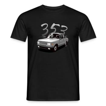 Wartburg 353 - Men's T-Shirt - black - Front - AI Model Male 178 light (178cm)