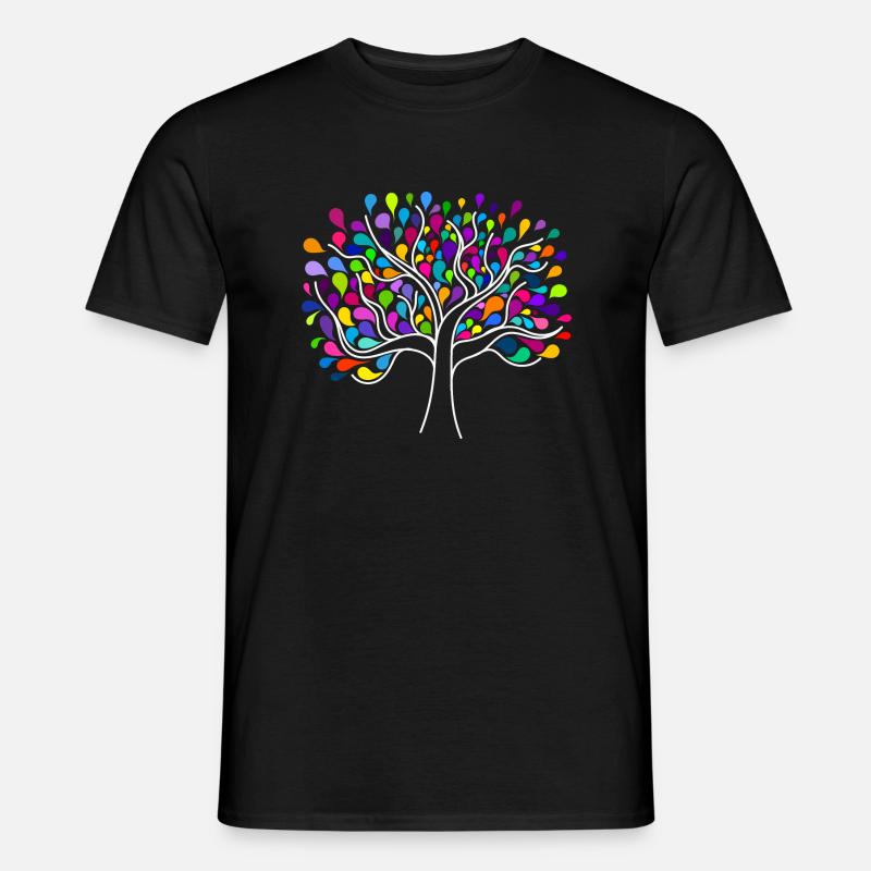 Baum des Lebens - Männer T-Shirt - Schwarz