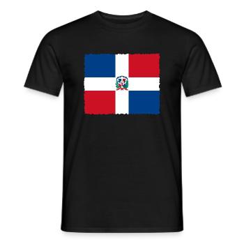 Dominican Republic Flag Dom Rep Flag Travel - Men's T-Shirt - black - Front - AI Model Male 178 light (178cm)