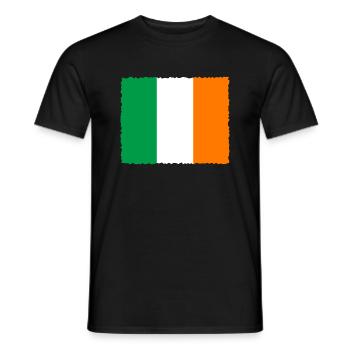 Irland Flagge Vintage Irische Fahne Dublin - Männer T-Shirt - Schwarz - Vorne - AI Model Male 178 light (178cm)