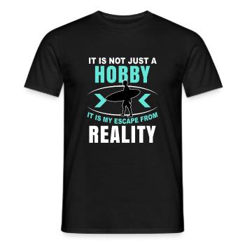 Surf Surfin Geschenk Surfergirl Surfbrett Surfen - Männer T-Shirt - Schwarz - Vorne - AI Model Male 178 light (178cm)