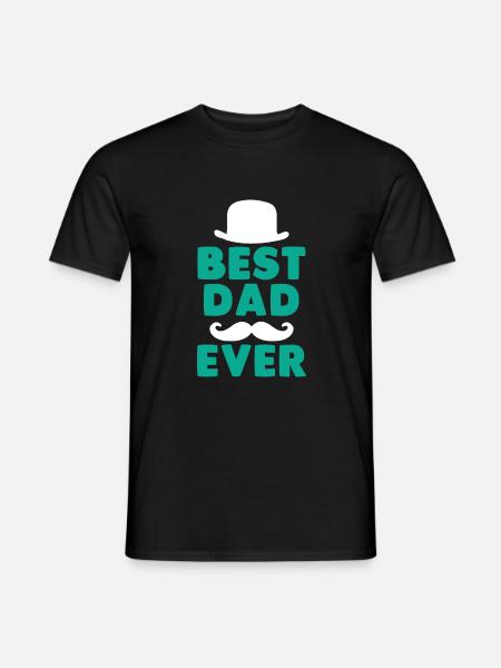 Father's Day gift Father's best dad of all time - Men's T-Shirt - black