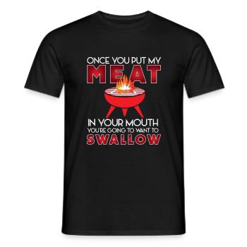 Barbecue drôle en disant barbecue drôle citation barbecue - T-shirt homme - noir - Devant - AI Model Male 178 light (178cm)