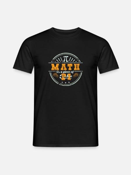 Tarte aux tarte aux tarte aux maths 3,14 - T-shirt homme - noir