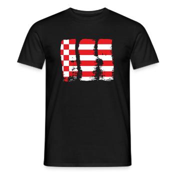 Bremen Flag Bremen Flag - Men's T-Shirt - black - Front - AI Model Male 178 light (178cm)