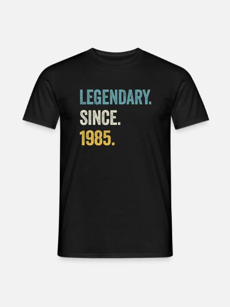 39. Geburtstag 39 Jahre Legendary Since 1985 - Männer T-Shirt - Schwarz