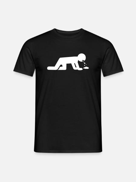 Kotzen - Männer T-Shirt - Schwarz