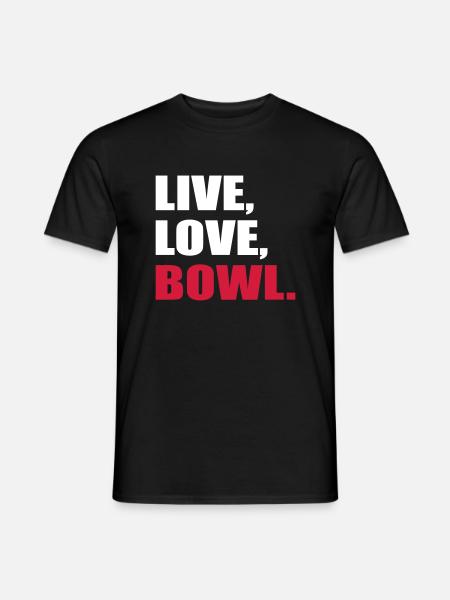 Bowling - Männer T-Shirt - Schwarz
