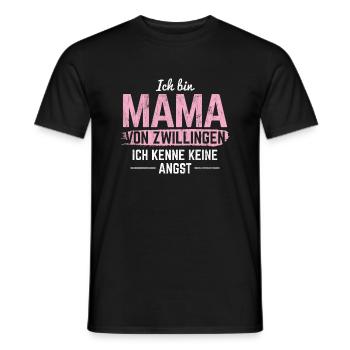 Zwillinge Geschenk Zwilling - Männer T-Shirt - Schwarz - Vorne - AI Model Male 178 light (178cm)