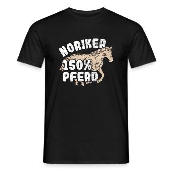 Pferd Pferde - Männer T-Shirt - Schwarz - Vorne - AI Model Male 178 light (178cm)