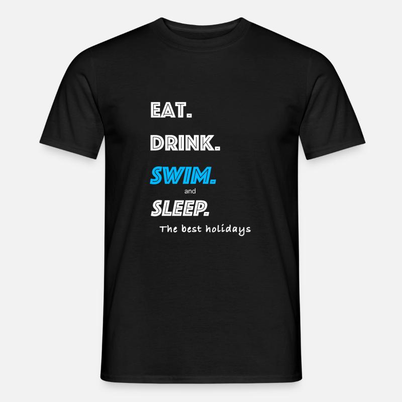 Ferien - Männer T-Shirt - Schwarz