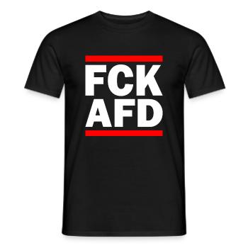 Fuck afd - Men's T-Shirt - black - Front - AI Model Male 178 light (178cm)