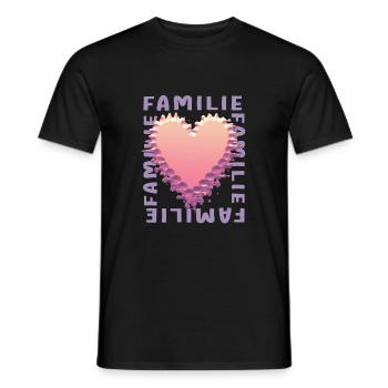 Familie - Männer T-Shirt - Schwarz - Vorne - AI Model Male 178 light (178cm)