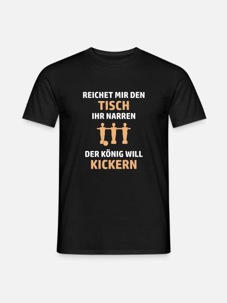 Kickern Tischkicker Foosball - Männer T-Shirt - Schwarz