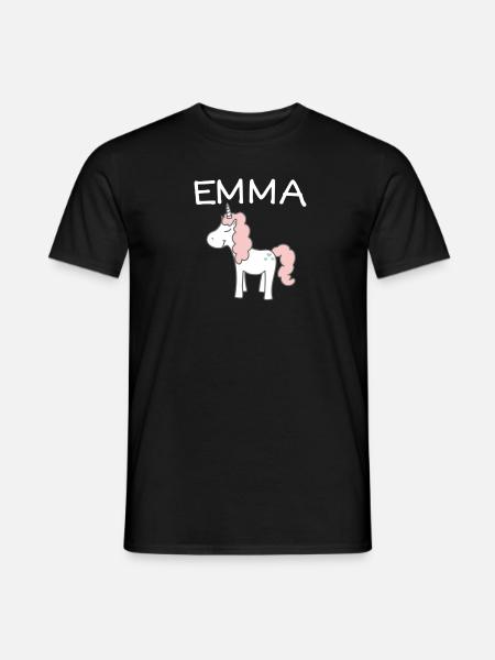 Emma's name children - Men's T-Shirt - black