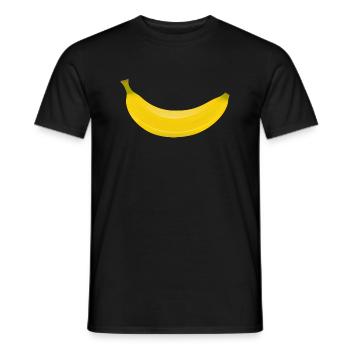 Banane - Männer T-Shirt - Schwarz - Vorne - AI Model Male 178 light (178cm)