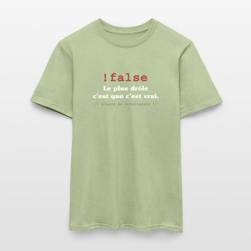 Blague programmeur développeur codeur informatique T-shirt homme