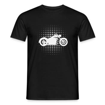 Vintage Motorcycle - Biker - Motorrad - Low Rider - Männer T-Shirt - Schwarz - Vorne - AI Model Male 178 light (178cm)