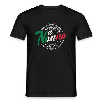 IL NONNO MANN MYTHOS LEGENDE OPA ITALIEN GESCHENK - Männer T-Shirt - Schwarz - Vorne - AI Model Male 178 light (178cm)