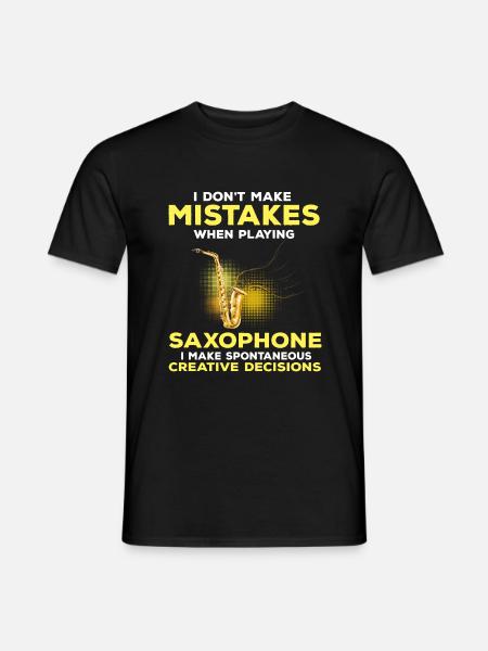 Tenor Saxophone Music Lovers - Men's T-Shirt - black