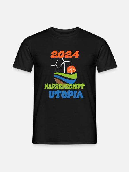 Narrenschiff Utopia, 2024 - Männer T-Shirt - Schwarz