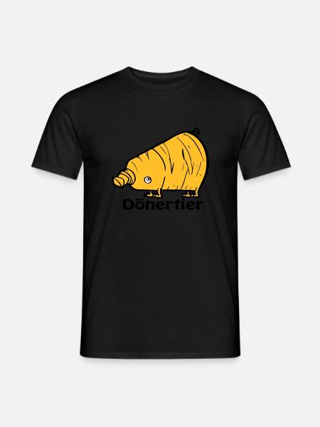 Dönertier - Männer T-Shirt - Schwarz