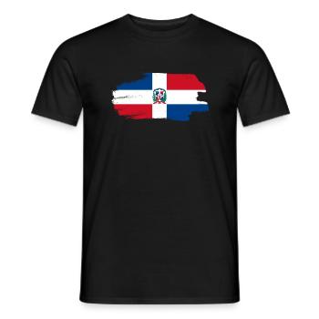 Dominican Republic Flag Dom Rep Flag Travel - Men's T-Shirt - black - Front - AI Model Male 178 light (178cm)