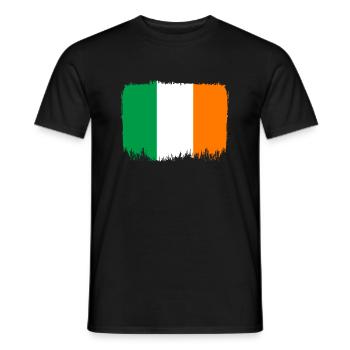 Irland Flagge Vintage Irische Fahne Dublin - Männer T-Shirt - Schwarz - Vorne - AI Model Male 178 light (178cm)