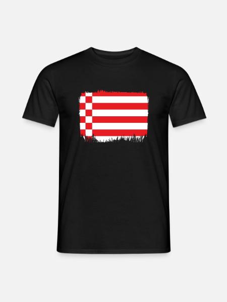 Bremen Flag Bremen Flag - Men's T-Shirt - black