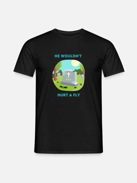 R.I.P. spider - He wouldn’t hurt a fly - Men's T-Shirt - black