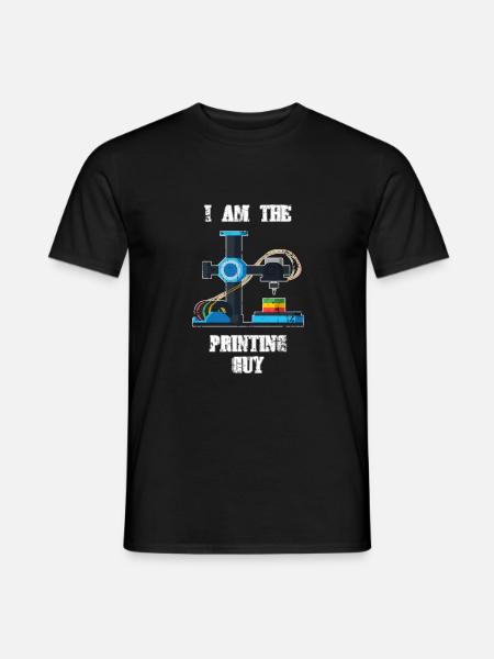 3D Druck Geschenk Lustiger Spruch I 3D Printed - Männer T-Shirt - Schwarz
