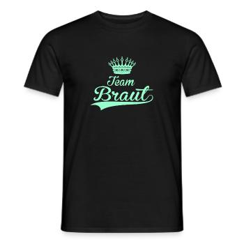 TEAM BRAUT hochzeit heiraten JGA trauung lieben - Männer T-Shirt - Schwarz - Vorne - AI Model Male 178 light (178cm)