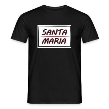 SANTA MARIA - Men's T-Shirt - black - Front - AI Model Male 178 light (178cm)