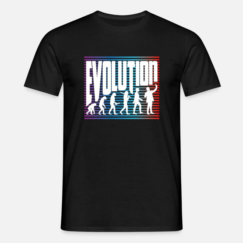 évolution - T-shirt Homme - noir