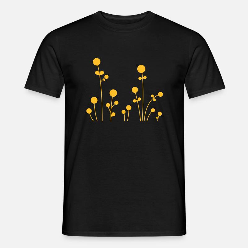 149_blumen_2 - Männer T-Shirt - Schwarz