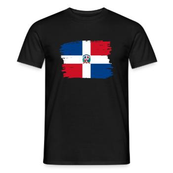 Dominican Republic Flag Dom Rep Flag Travel - Men's T-Shirt - black - Front - AI Model Male 178 light (178cm)