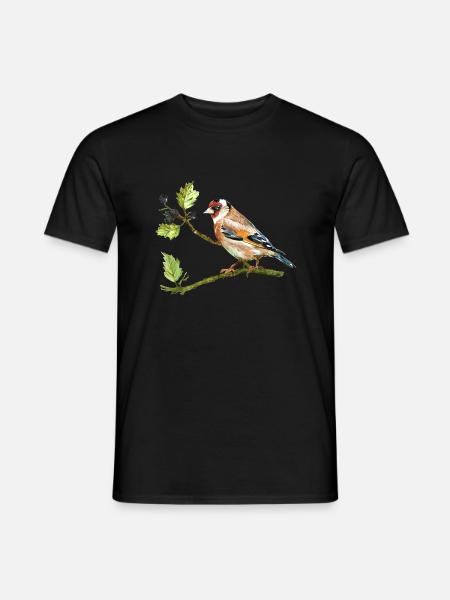 Stieglitz - Männer T-Shirt - Schwarz