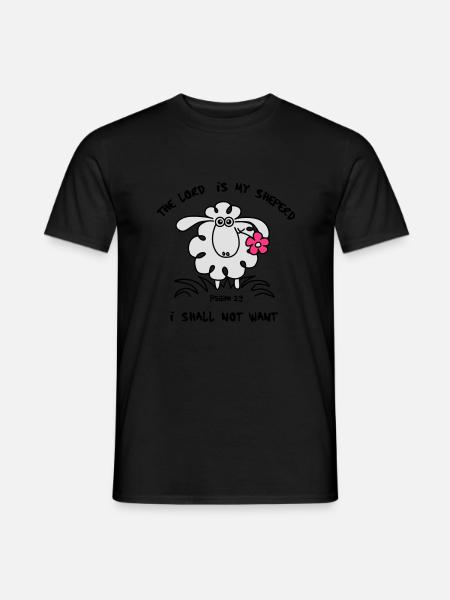Le Seigneur est mon berger 2 - T-shirt homme - noir