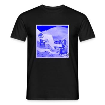 TV-STAR 3 - Männer T-Shirt - Schwarz - Vorne - AI Model Male 178 light (178cm)