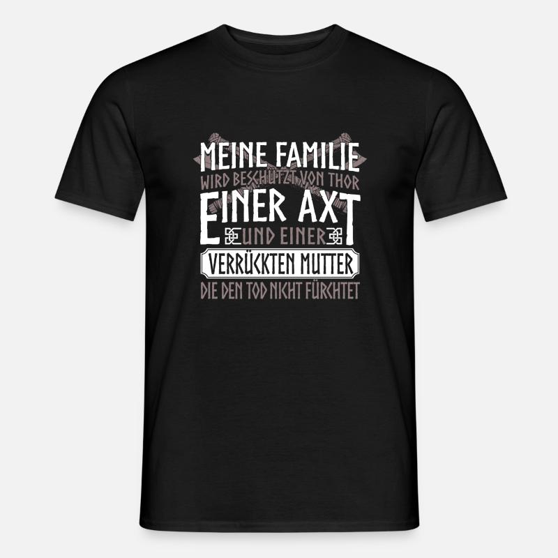 Verrückte Mutter - Männer T-Shirt - Schwarz