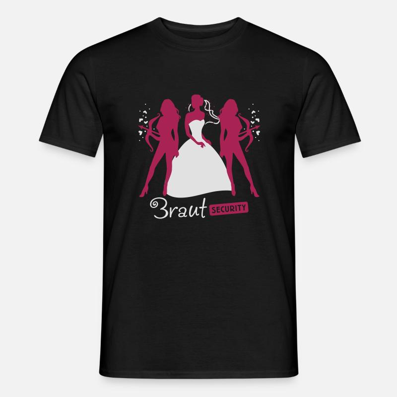 Braut Security 2C - Männer T-Shirt - Schwarz