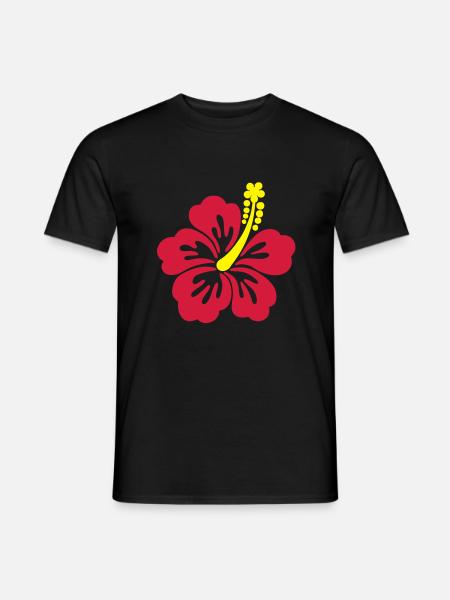 hibiscus tahiti - Men's T-Shirt - black